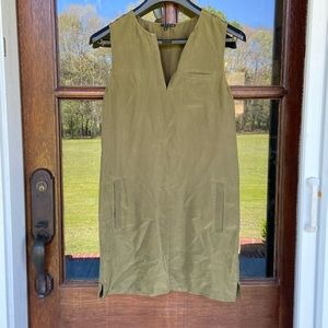 Theory 💯 silk sheath dress with pockets! Size‎ 2